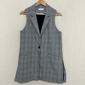 Waverly Gray Riley Plaid Vest size M